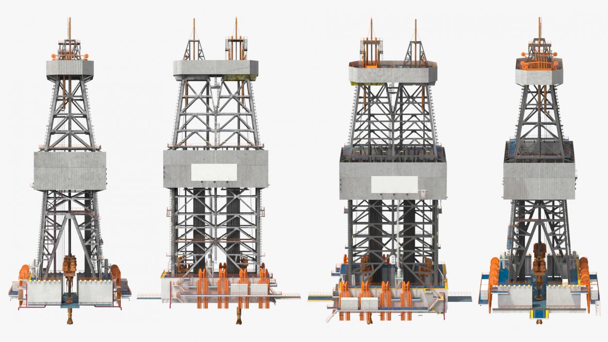 Oil Production Equipment Collection 4 3D