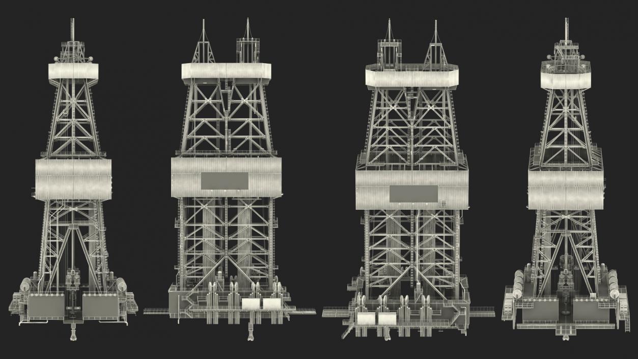 Oil Production Equipment Collection 4 3D