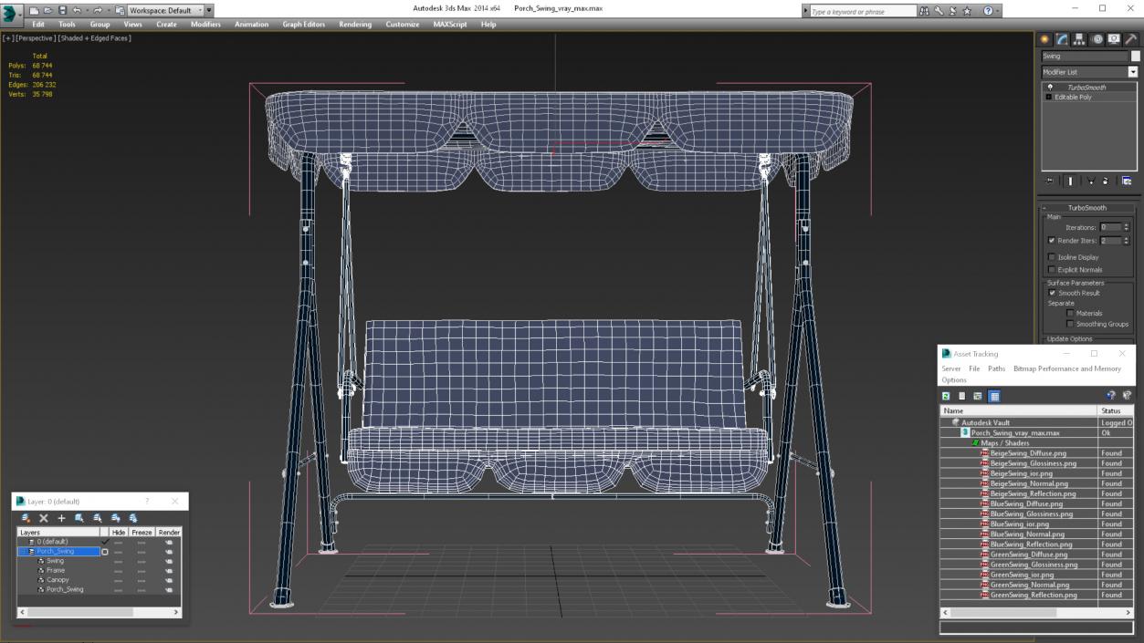 3D Porch Swing