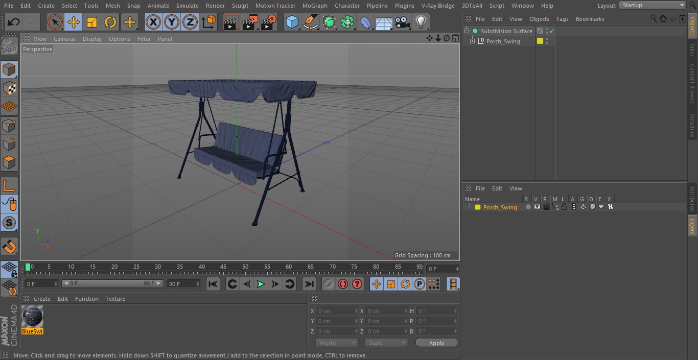 3D Porch Swing