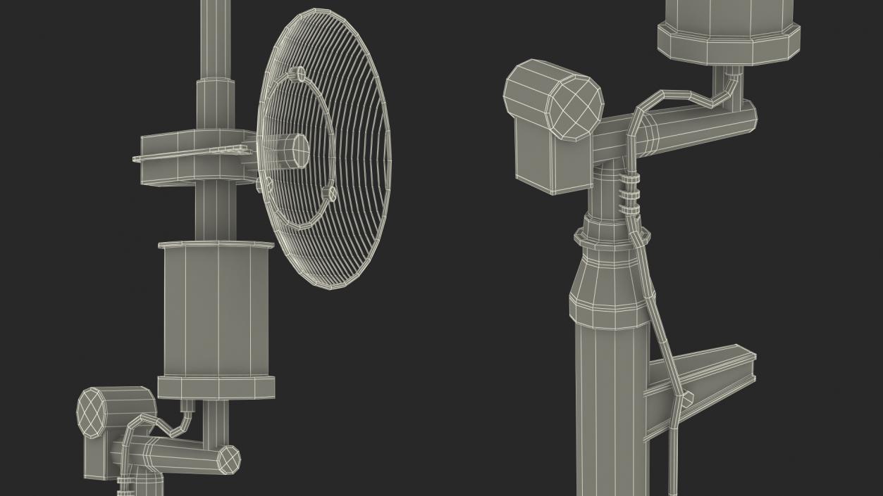 3D Military Antenna Desert model