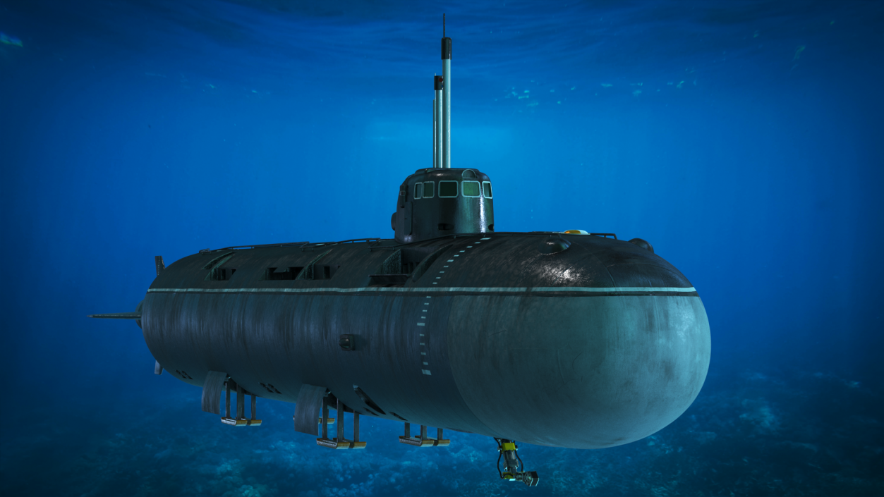 3D model Deep-Sea Nuclear Submarine Losharik