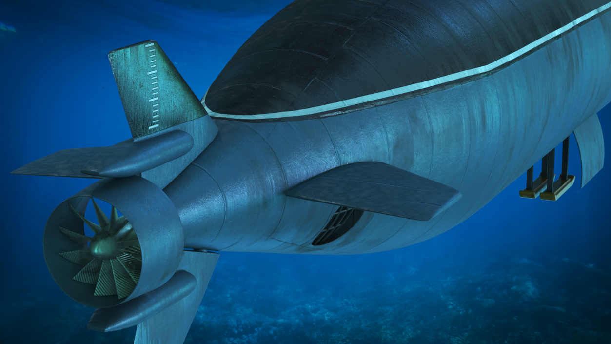 3D model Deep-Sea Nuclear Submarine Losharik