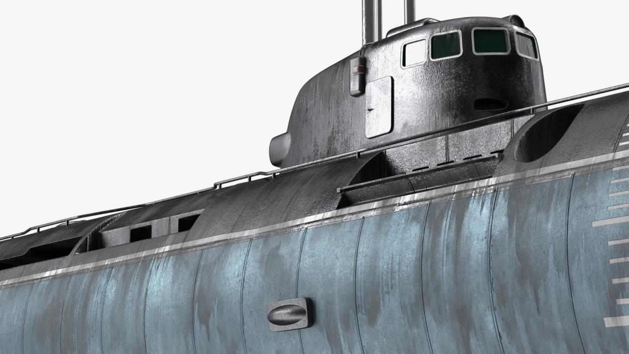 3D model Deep-Sea Nuclear Submarine Losharik