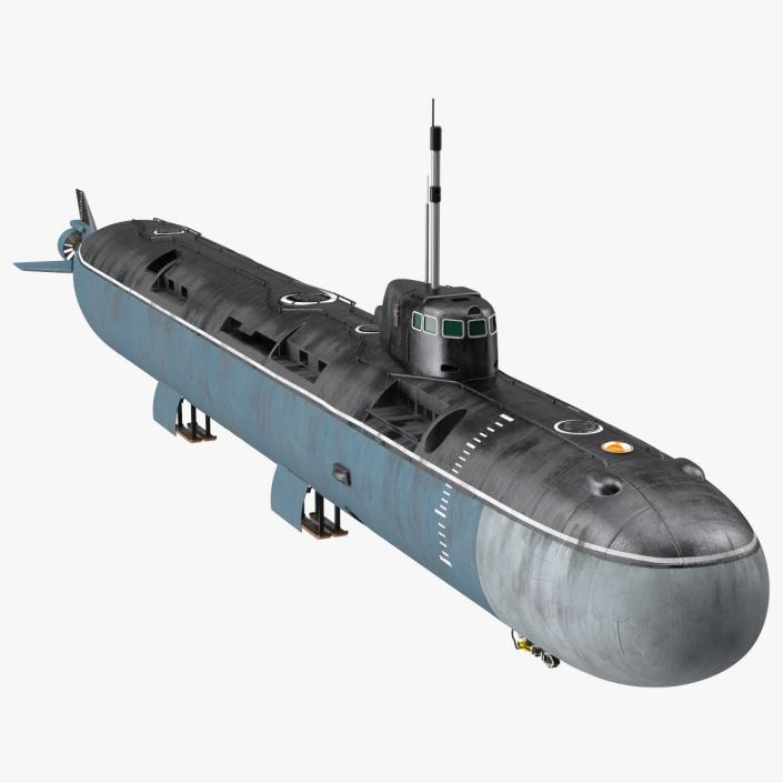 3D model Deep-Sea Nuclear Submarine Losharik