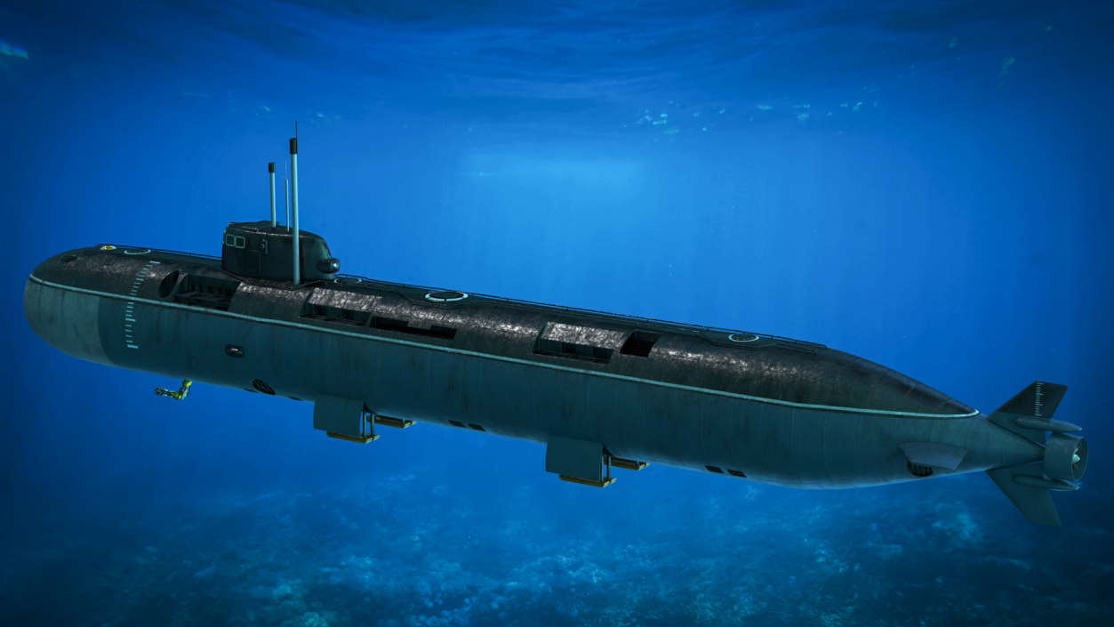 3D model Deep-Sea Nuclear Submarine Losharik