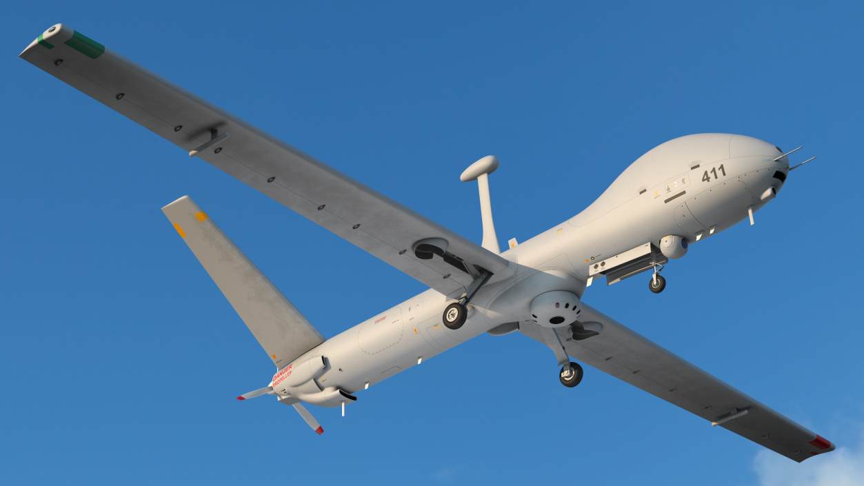 3D model Elbit Hermes 900 UAV