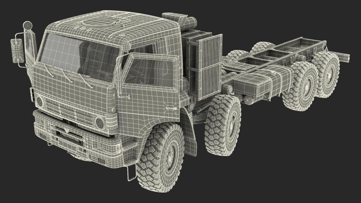 8x8 Truck Generic Rigged 3D model