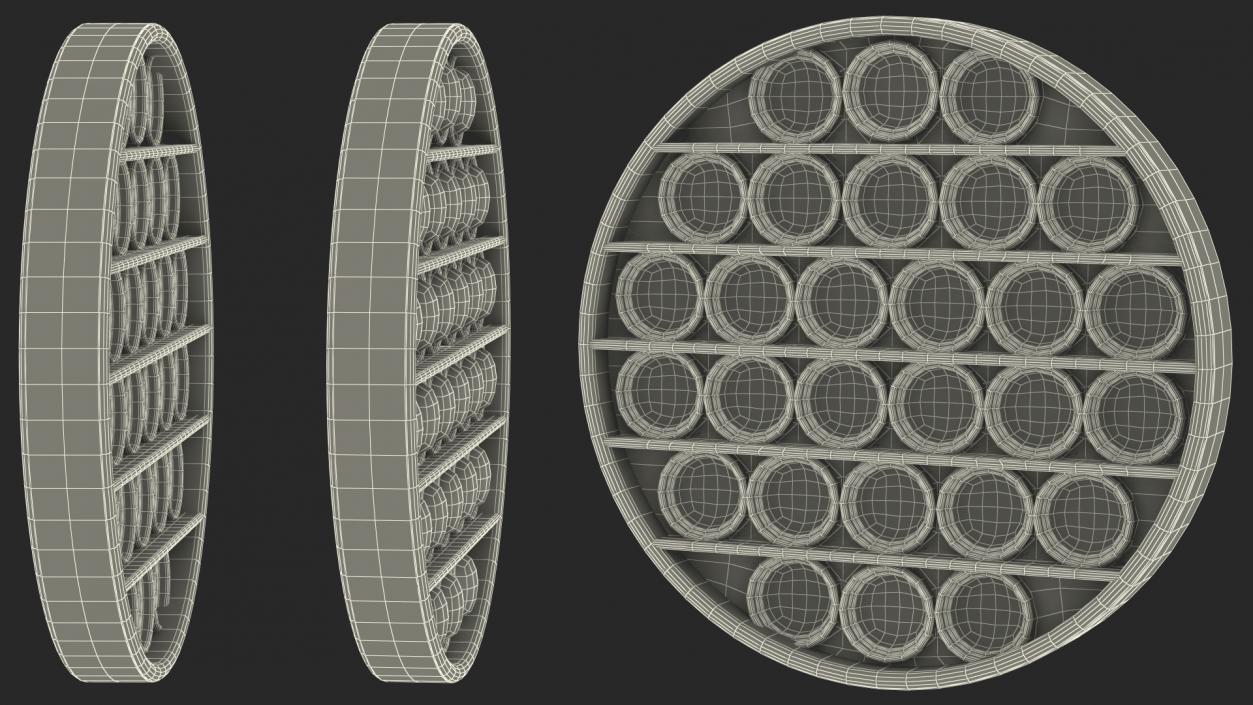 Circle Pop It Fidget Toy 3D model