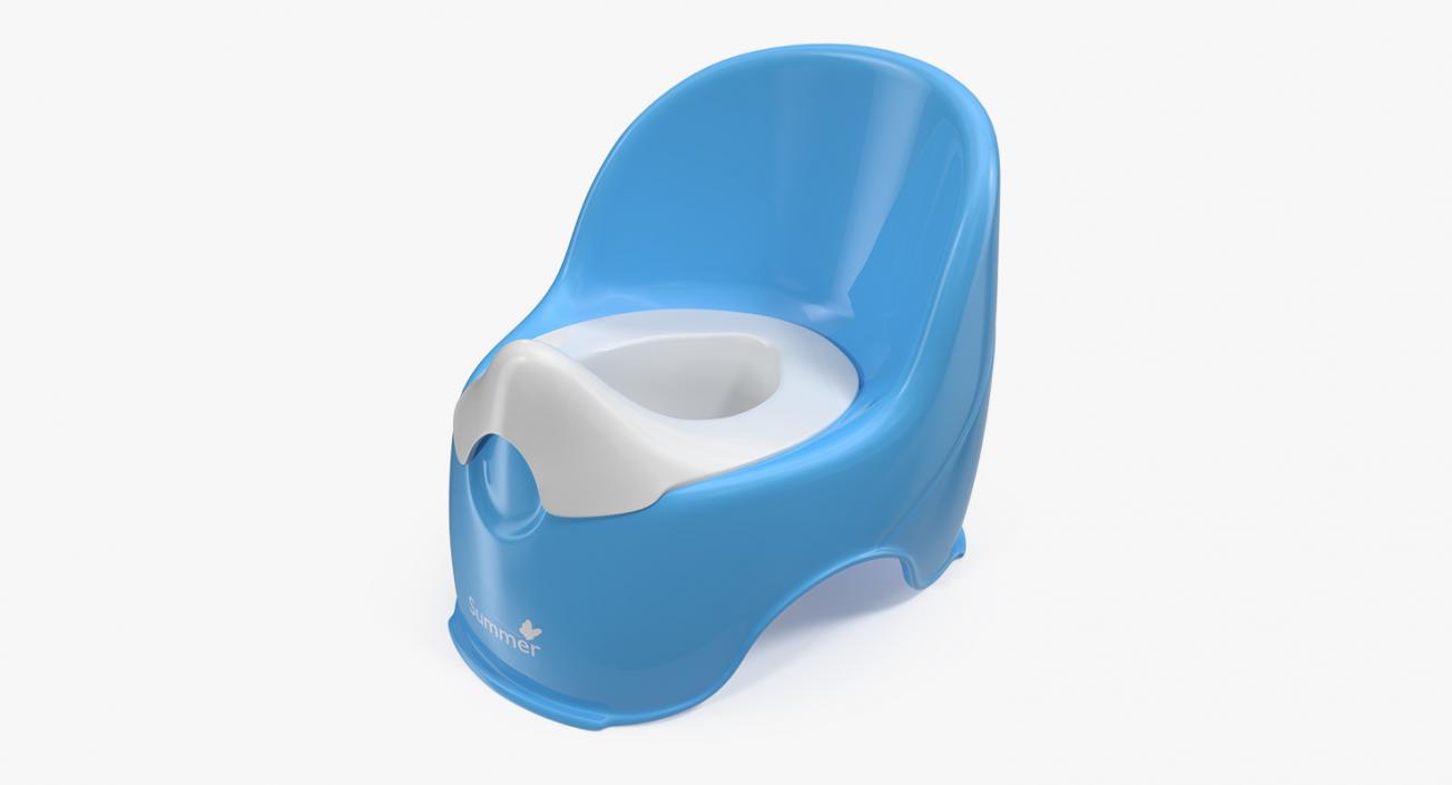 Plastic Kids Toilet 3D model