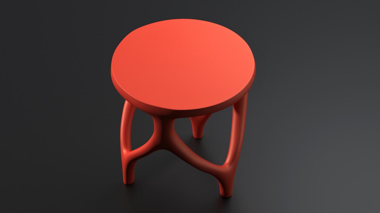 3D Modern Red Table