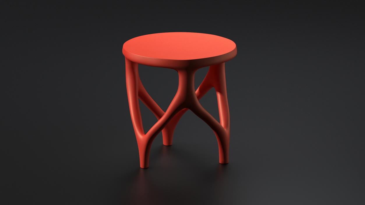 3D Modern Red Table