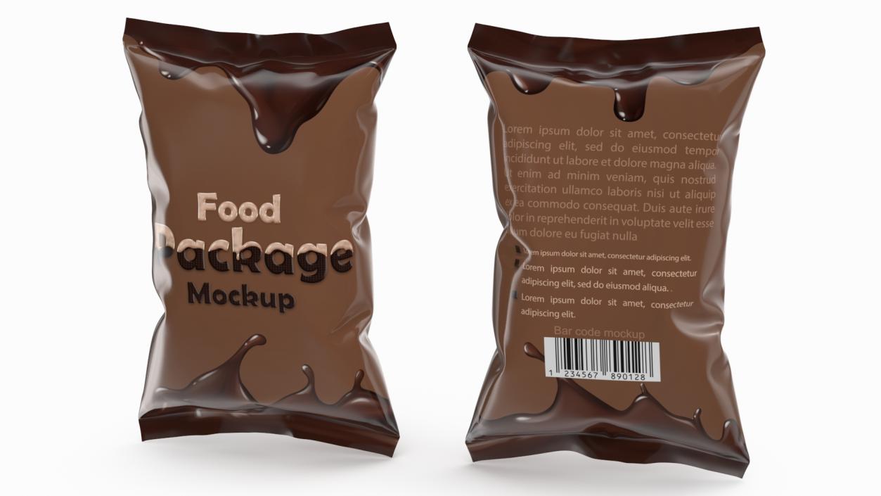 3D Mockup Food Packages Collection