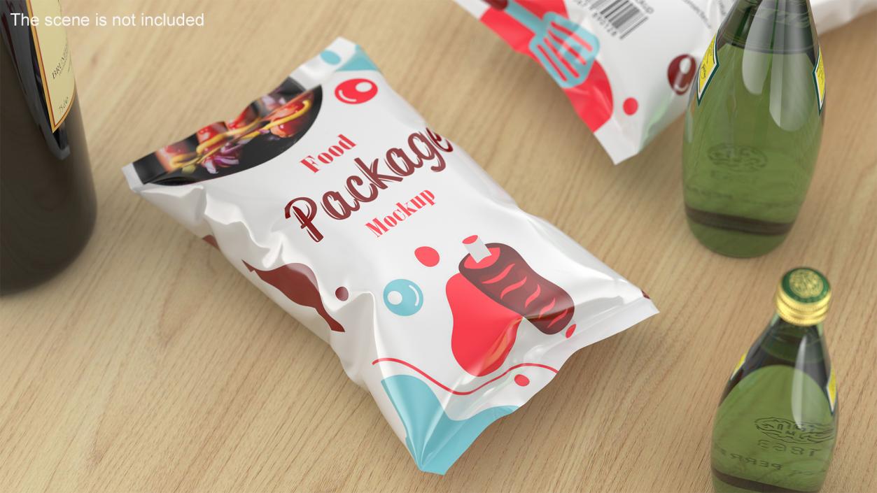 3D Mockup Food Packages Collection