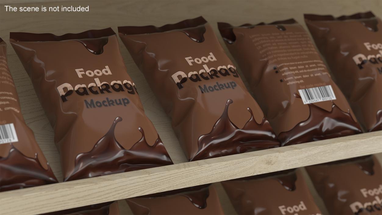 3D Mockup Food Packages Collection