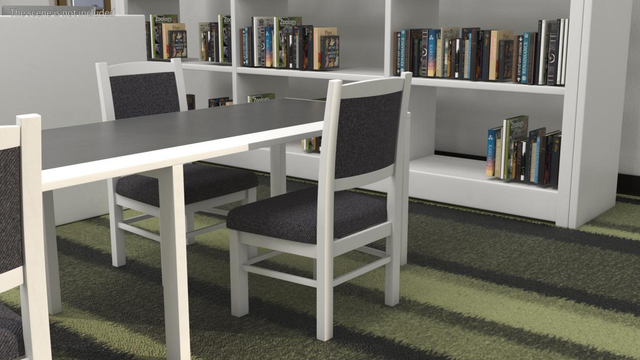 3D Library Furniture Set