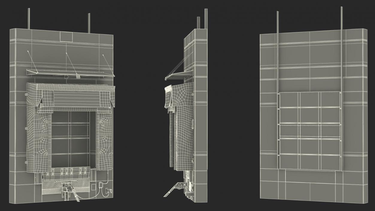 Worn Dock Door Shelter 3D