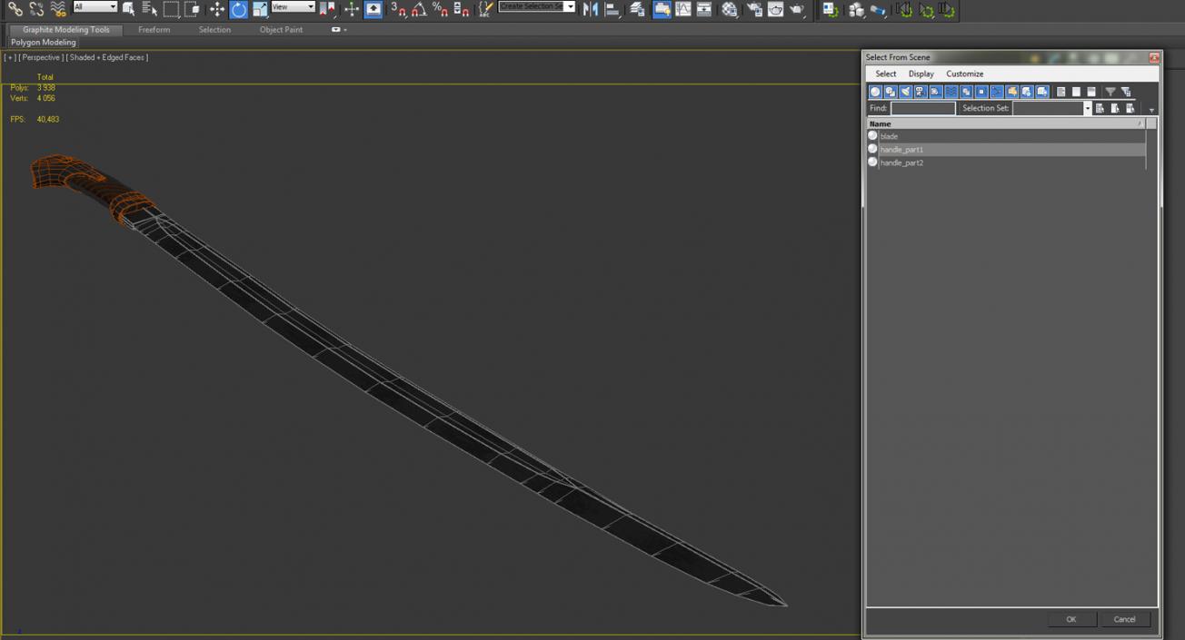 3D model Russian Cossack Shashqua Saber