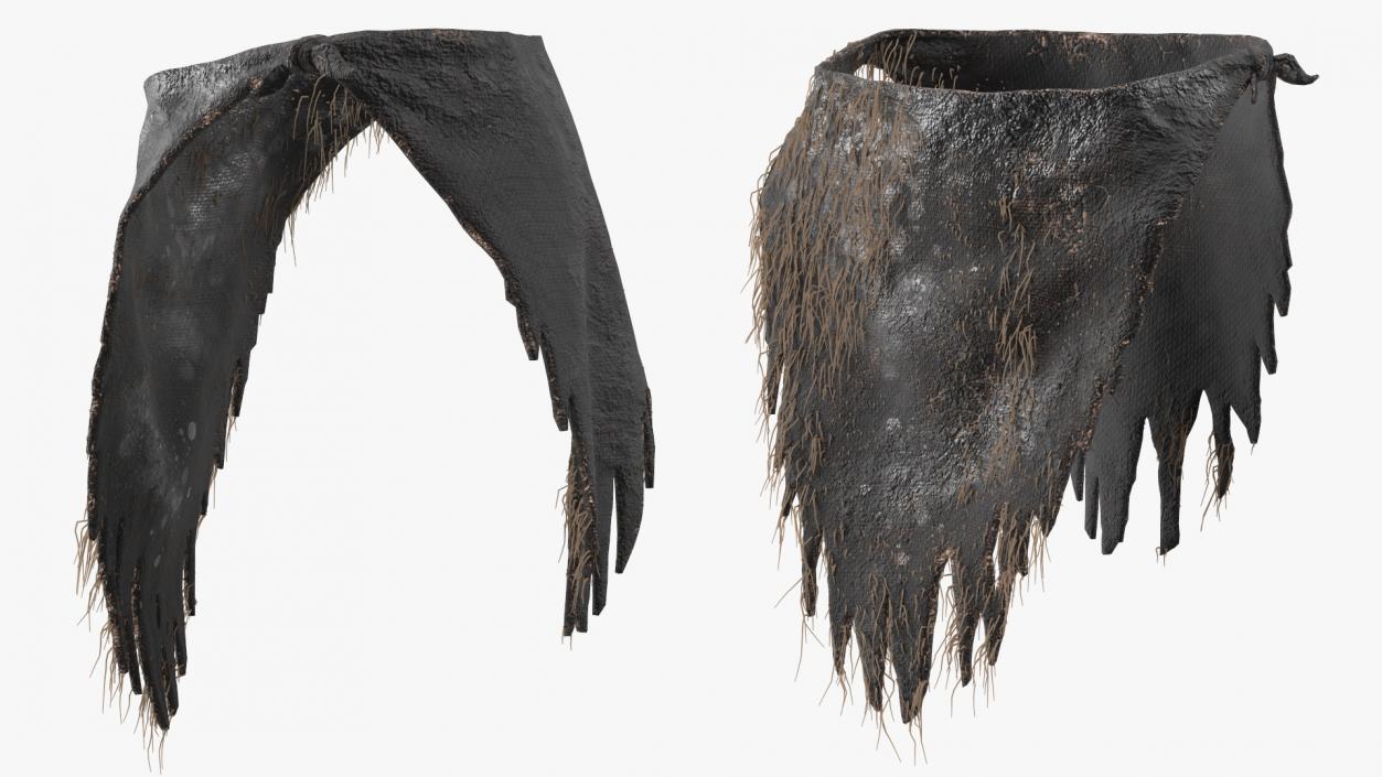 Rag Loincloth Fur 3D