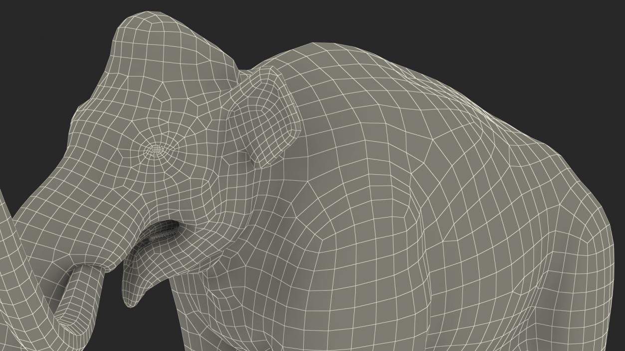 Mammoth Adult Fur 3D