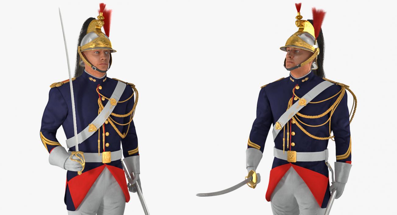 Rigged Guard Soldiers Collection 3D