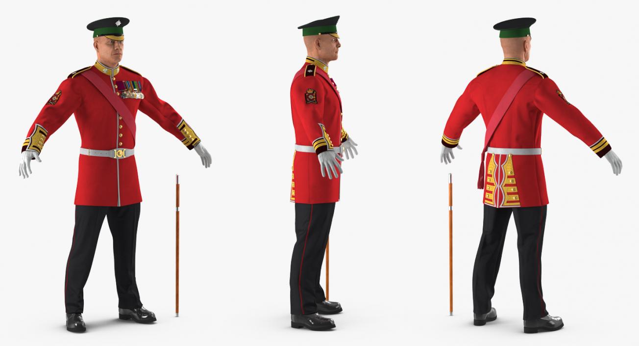 Rigged Guard Soldiers Collection 3D