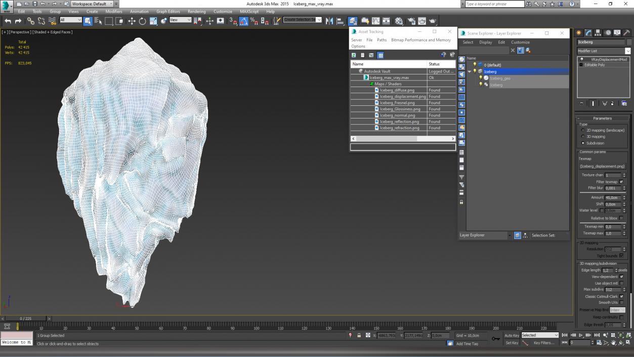 Iceberg 5 3D model