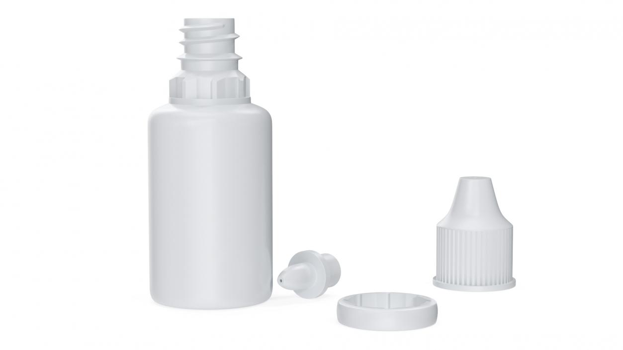 Plastic Dropper Bottle 20ml 3D