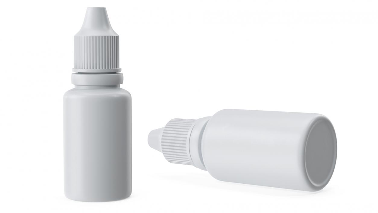 Plastic Dropper Bottle 20ml 3D