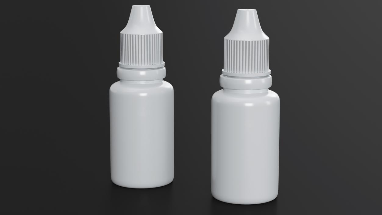 Plastic Dropper Bottle 20ml 3D