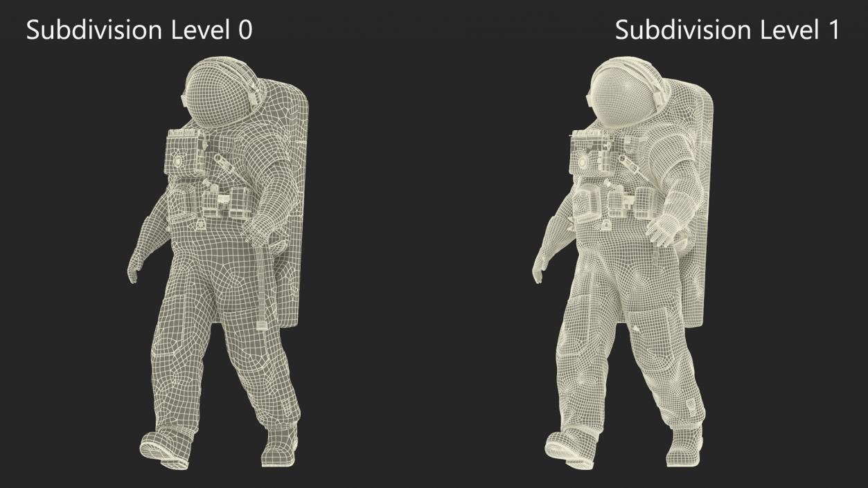 3D Russian Astronaut Spacesuit Orlan MK Rigged model