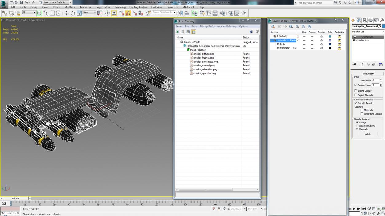 3D model Helicopter Armament Subsystems