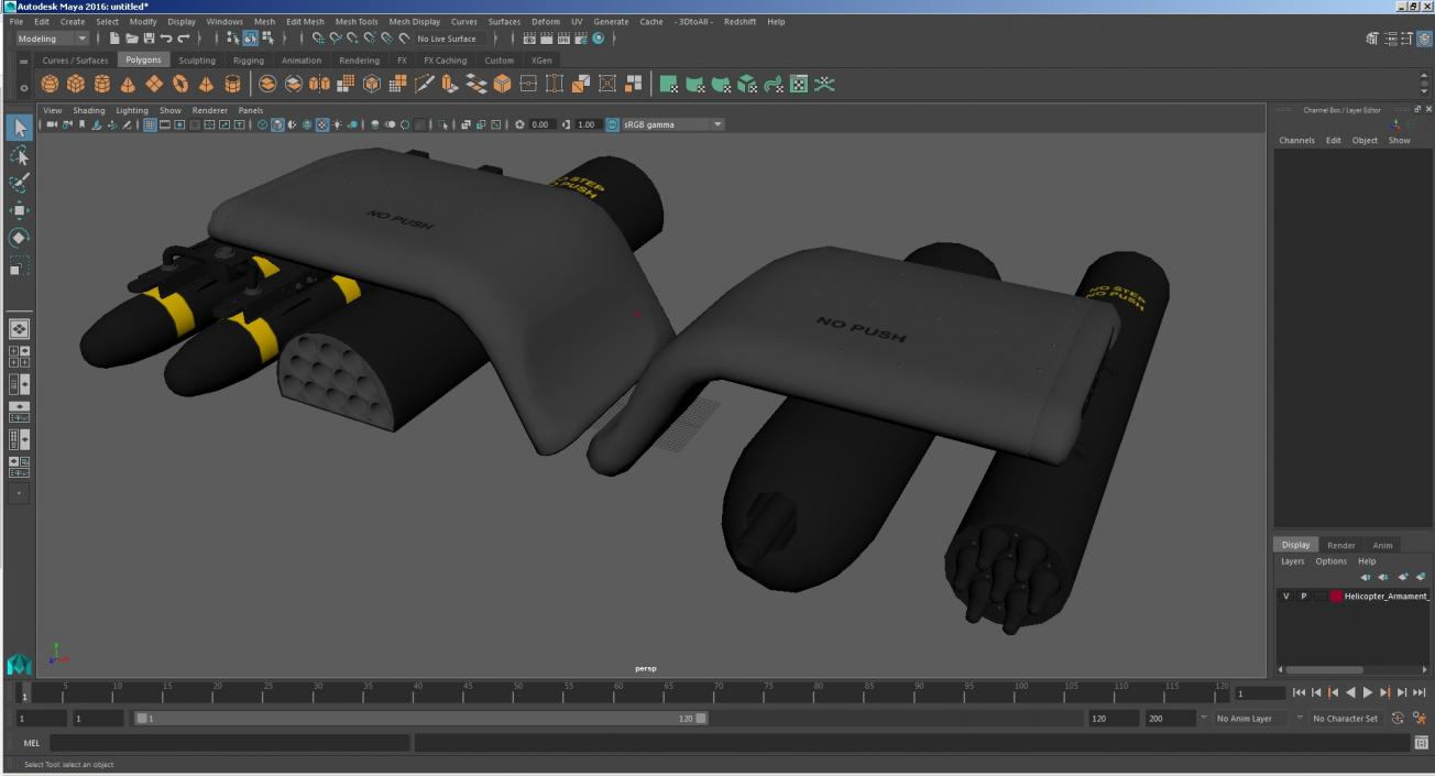 3D model Helicopter Armament Subsystems