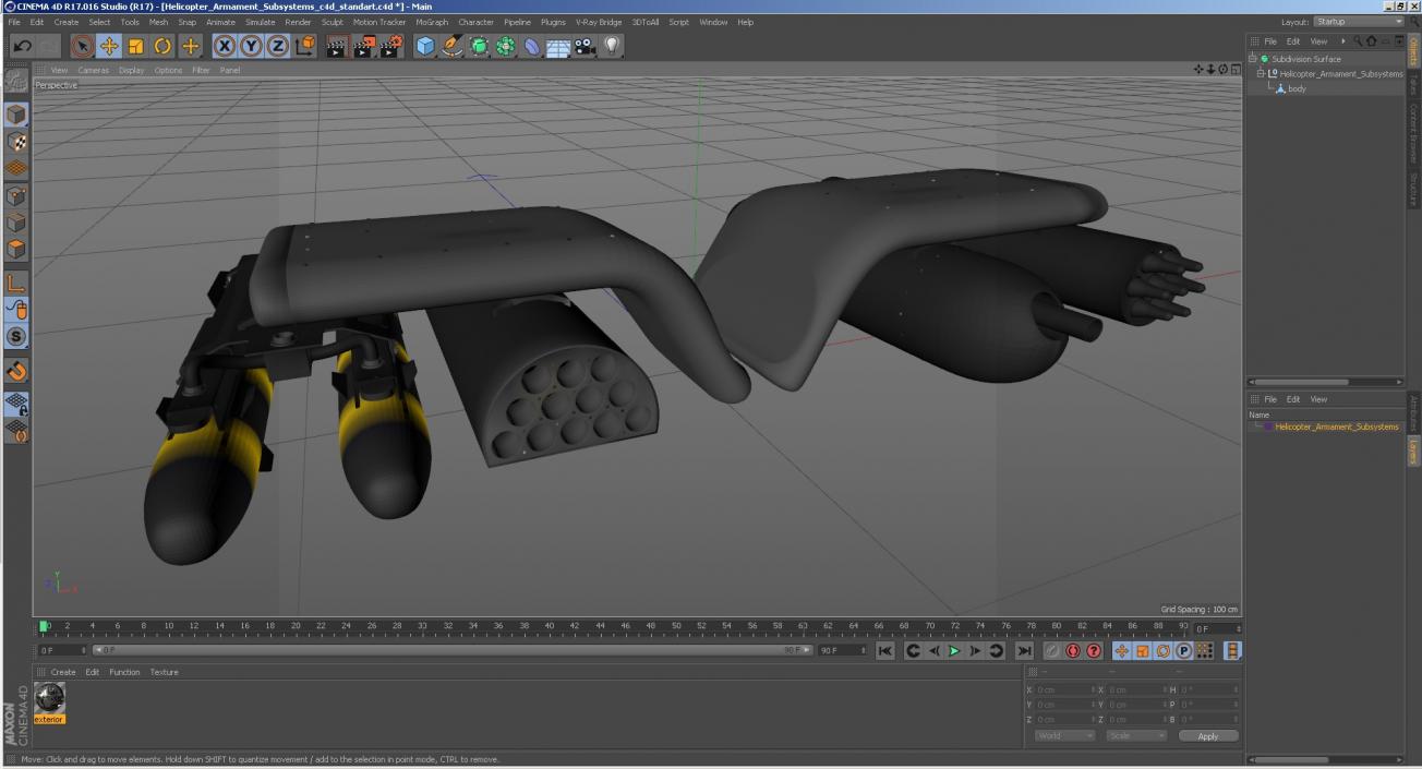 3D model Helicopter Armament Subsystems