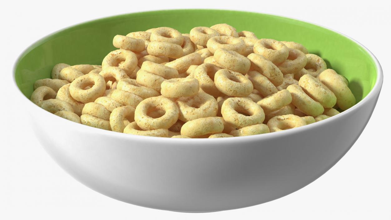 3D Oats Cereals Rings Breakfast model