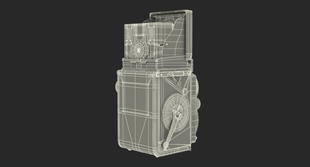 Vintage TLR Rolleiflex Film Camera 3D model