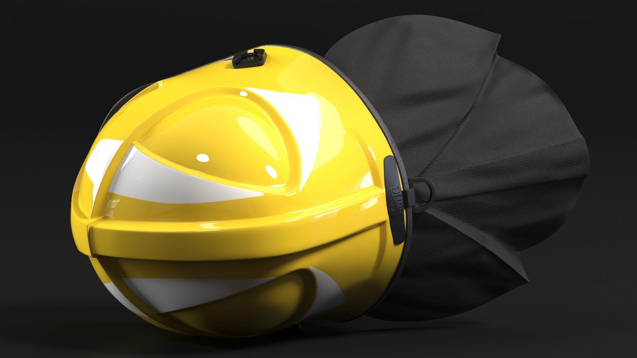 3D Yellow Fire Helmet F10 MKV