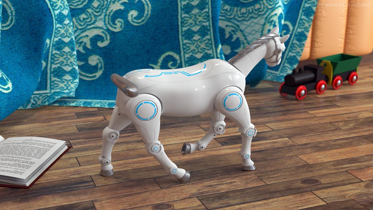 3D Robot Horse Rigged model