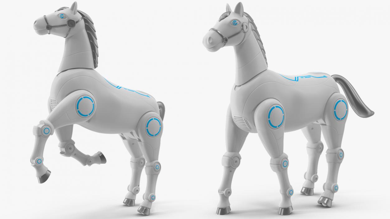 3D Robot Horse Rigged model