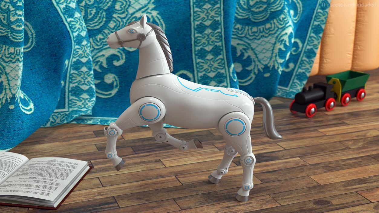 3D Robot Horse Rigged model