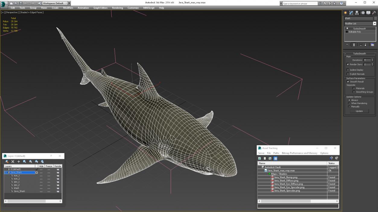 3D model Java Shark