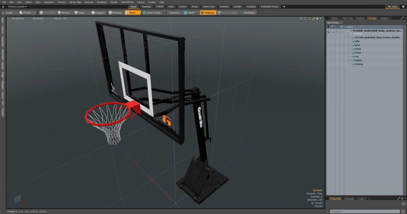 3D Portable Basketball Hoop System Goalrilla