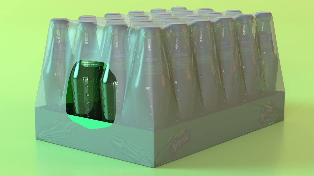 24 Sprite Bottle Package 3D model