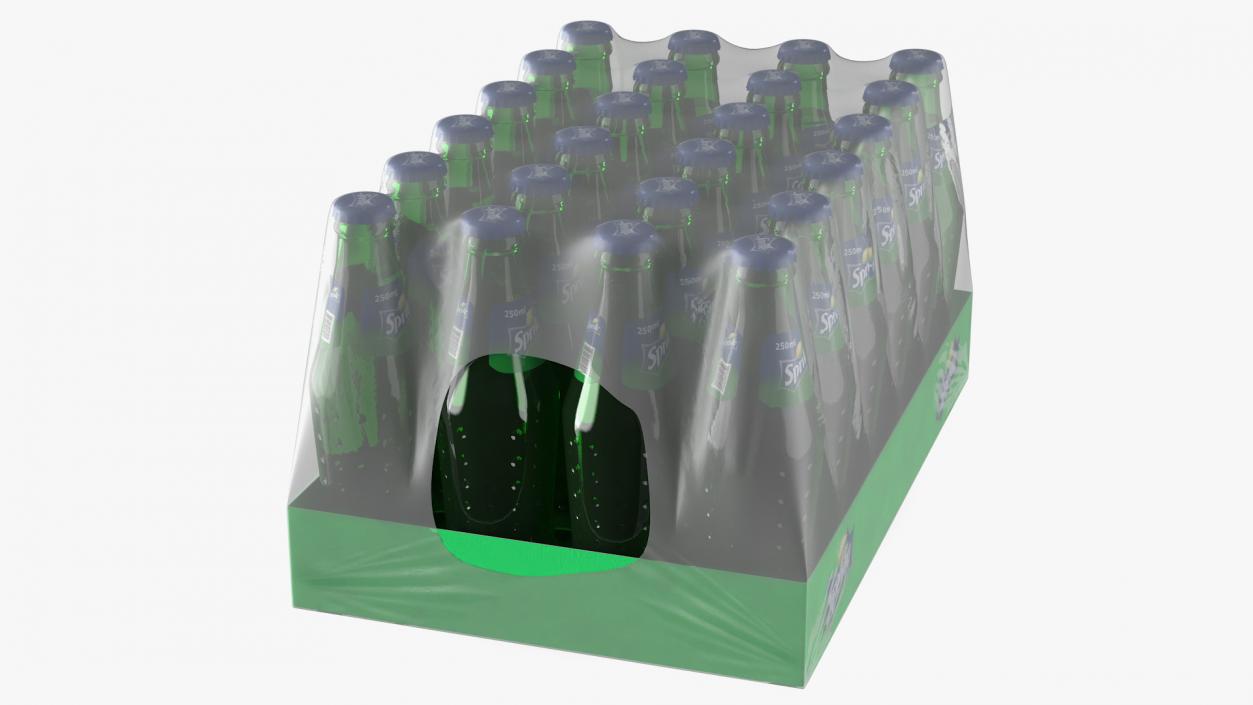 24 Sprite Bottle Package 3D model