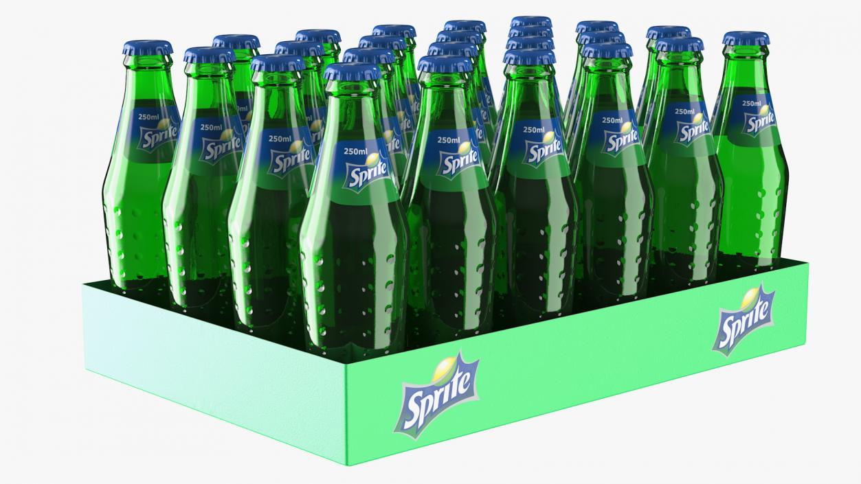 24 Sprite Bottle Package 3D model