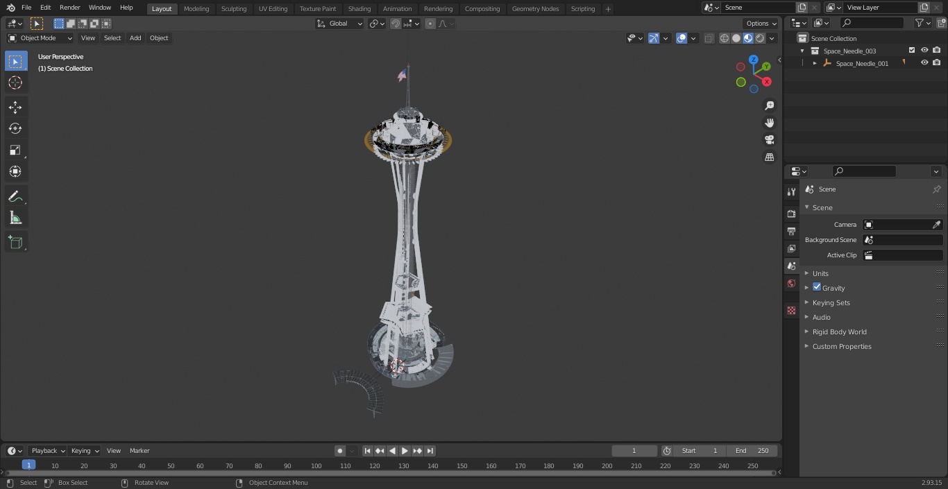 Space Needle 3D