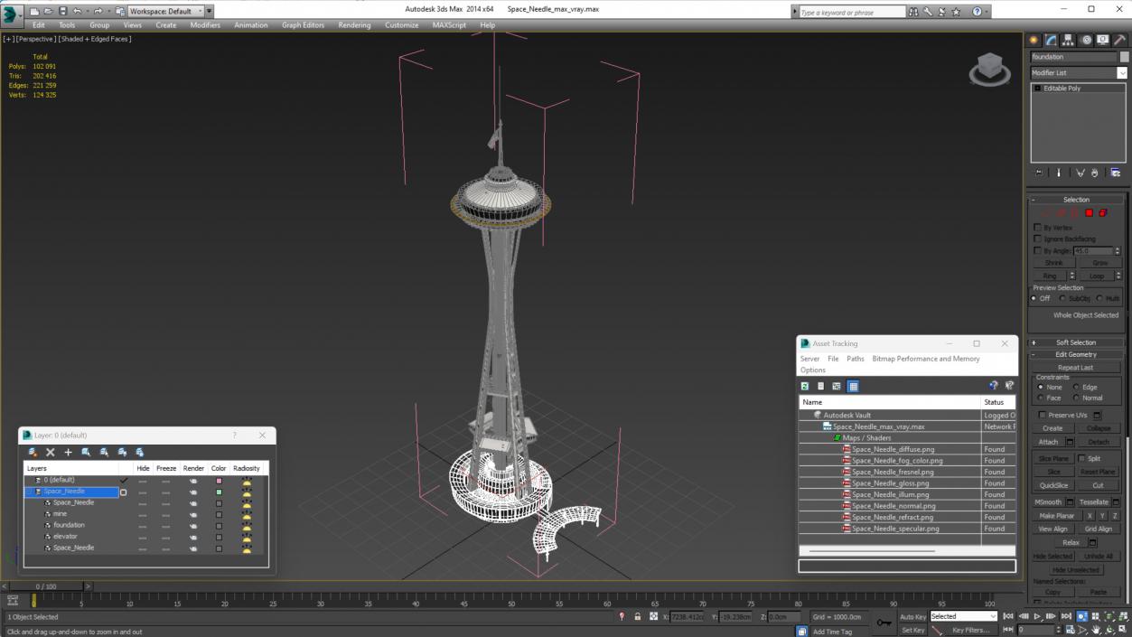 Space Needle 3D