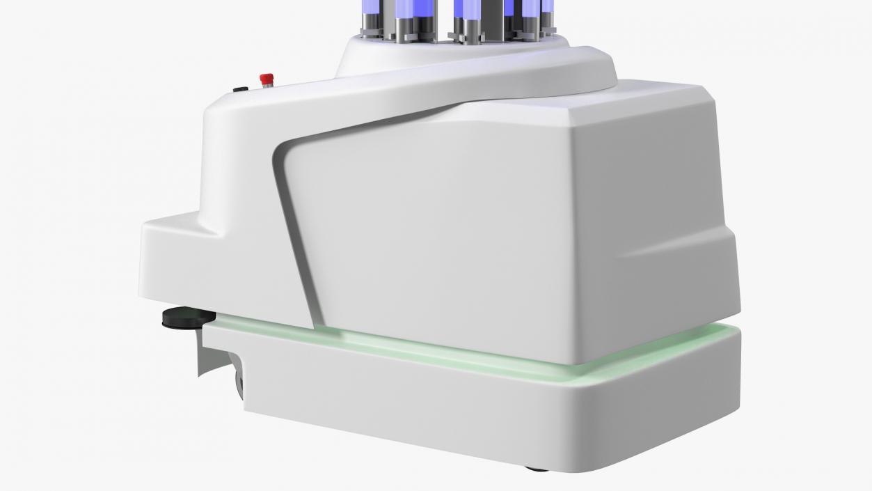 UV Disinfection Robot On 3D model