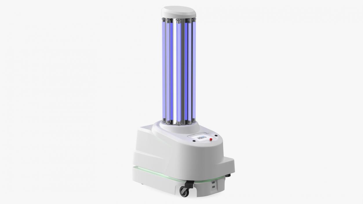 UV Disinfection Robot On 3D model