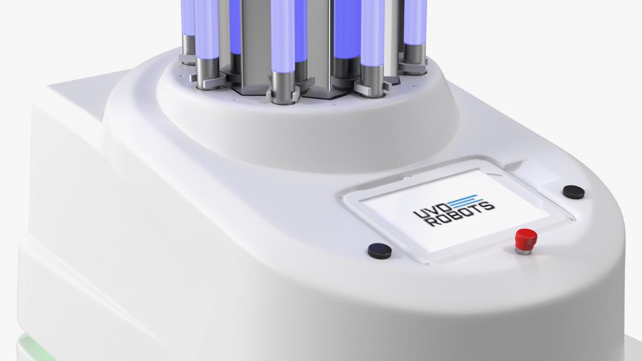 UV Disinfection Robot On 3D model